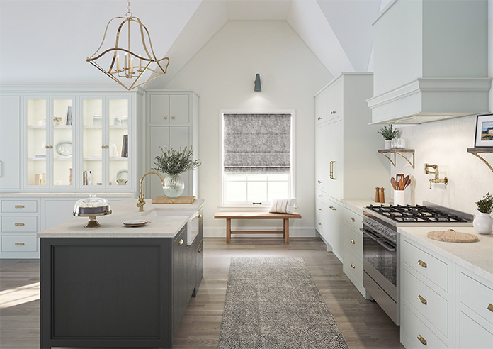 Anaconda, Metallic Frost - Twist&Fit Roman Blind - Image 8